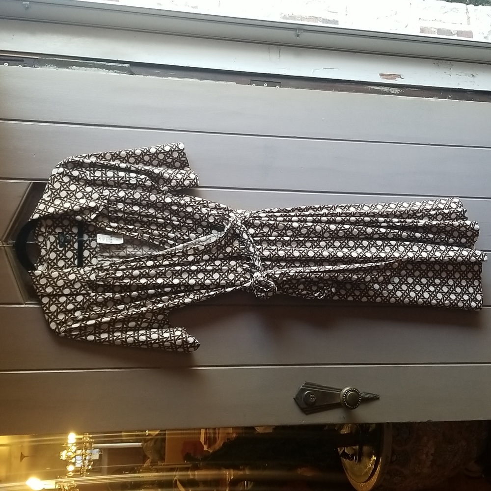 NWT Talbots Basket weave Faux Wrap Dress